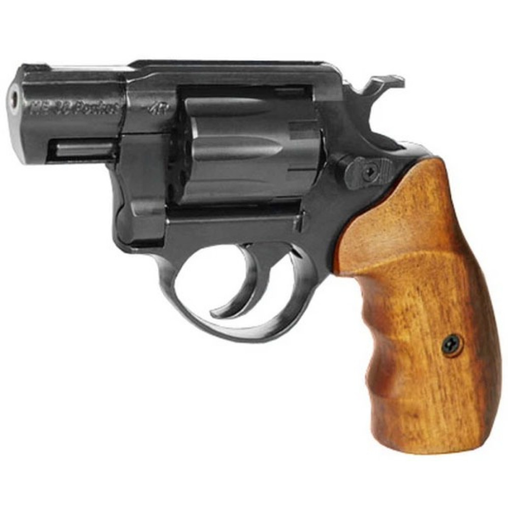 Револьвер під патрон Флобера Cuno Melcher ME 38 Magnum 4R Black (ствол 5 см, дерев'яне руків'я)