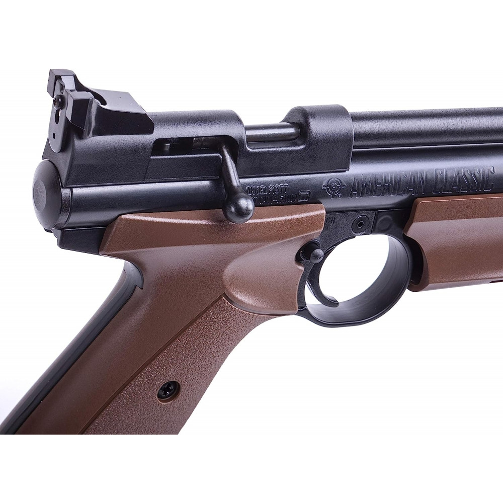 Мультикомпресійний пістолет Crosman P1377 Brown (Кросман П1377 коричневий)