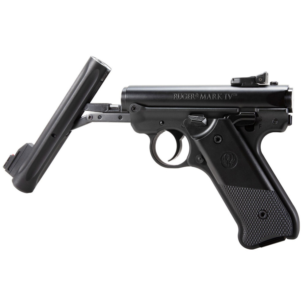 Пружинно-поршневой пистолет Umarex Ruger Mark IV BLK (Умарекс Ругер Марк 4 Блэк)