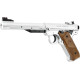 Пружинно-поршневий пістолет Umarex Ruger Mark IV Stainless (Умарекс Ругер Марк 4 Стейнлесс)