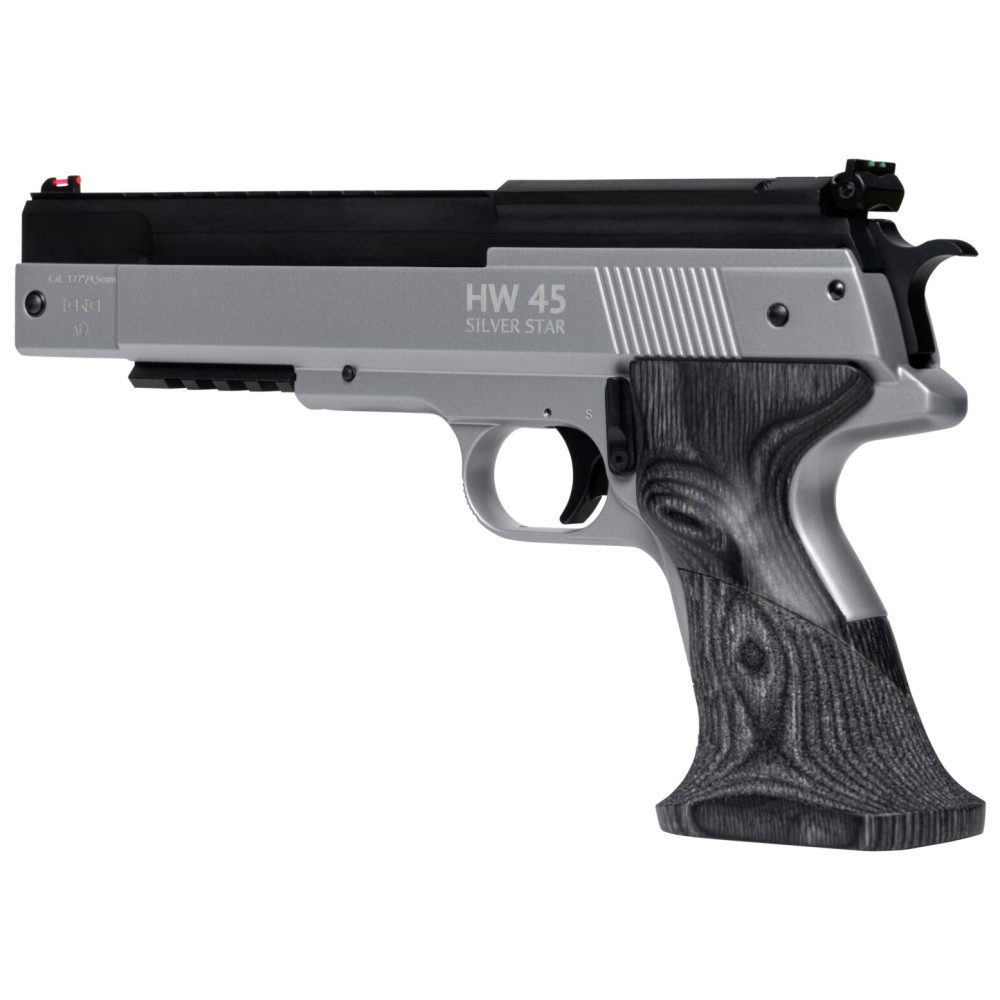 Пружинно-поршневий пістолет Weihrauch HW 45 Silver Star (Вайраух ХВ 45 Сільвер Стар)
