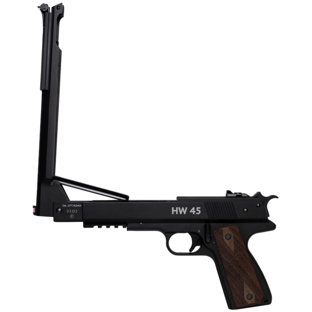 Пружинно-поршневий пістолет Weihrauch HW 45 Black (Вайраух ХВ 45 Блек)