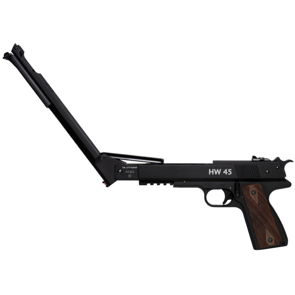 Пружинно-поршневий пістолет Weihrauch HW 45 Black (Вайраух ХВ 45 Блек)