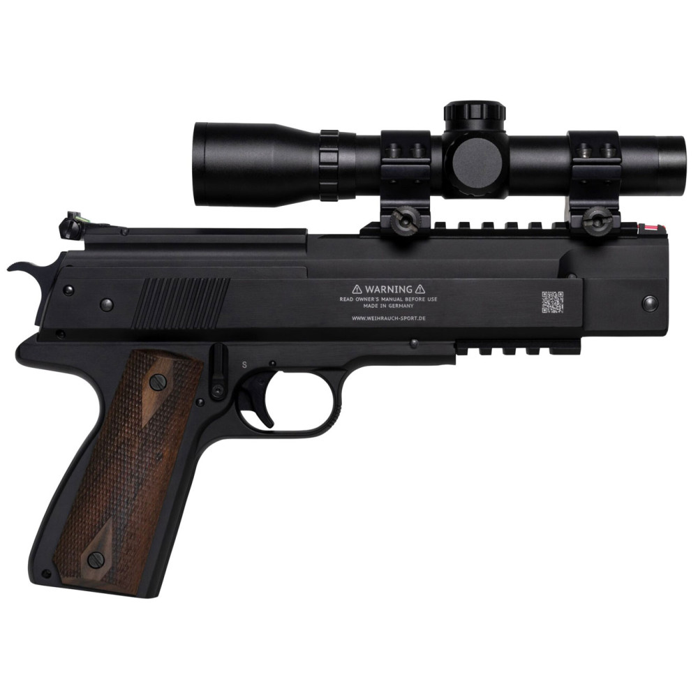 Пружинно-поршневий пістолет Weihrauch HW 45 Black (Вайраух ХВ 45 Блек)