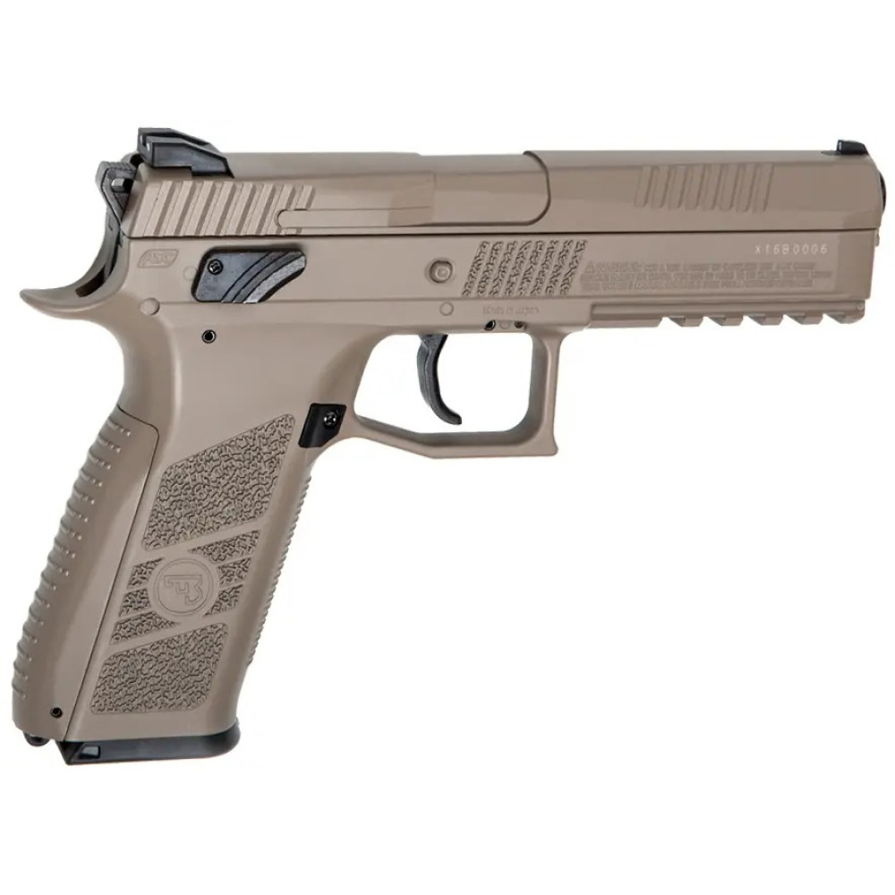 Пневматический пистолет ASG CZ P-09 FDE Pellet Blowback (АСГ ЧЗ П-09 ФДЕ Пеллет Блоубэк)