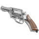Пневматический револьвер Borner 733 Silver (Борнер 733 хромированный с коричневой ручкой)