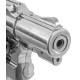 Пневматический револьвер Borner 733 Silver (Борнер 733 хромированный с коричневой ручкой)