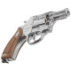 Пневматический револьвер Borner 733 Silver (Борнер 733 хромированный с коричневой ручкой)