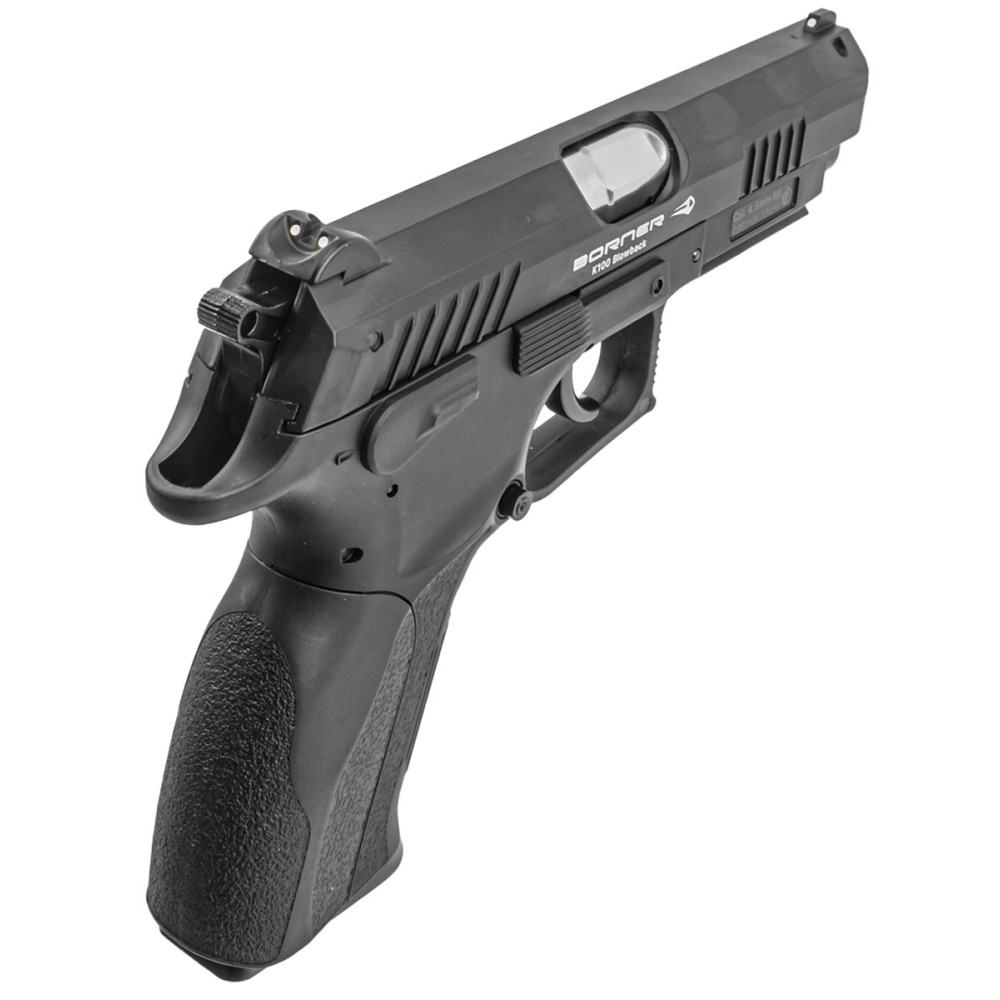 Пневматичний пістолет Borner K100 Blowback (Борнер К100 копія Grand Power з металевим затвором та Blowback)