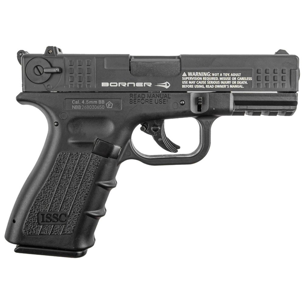 Пневматичний пістолет Borner M22 (Борнер М22 копія Glock з рухомим затвором без Blowback)