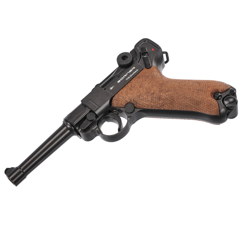 Пневматический пистолет Borner P 08 Blowback (Борнер П 08 Парабеллум)