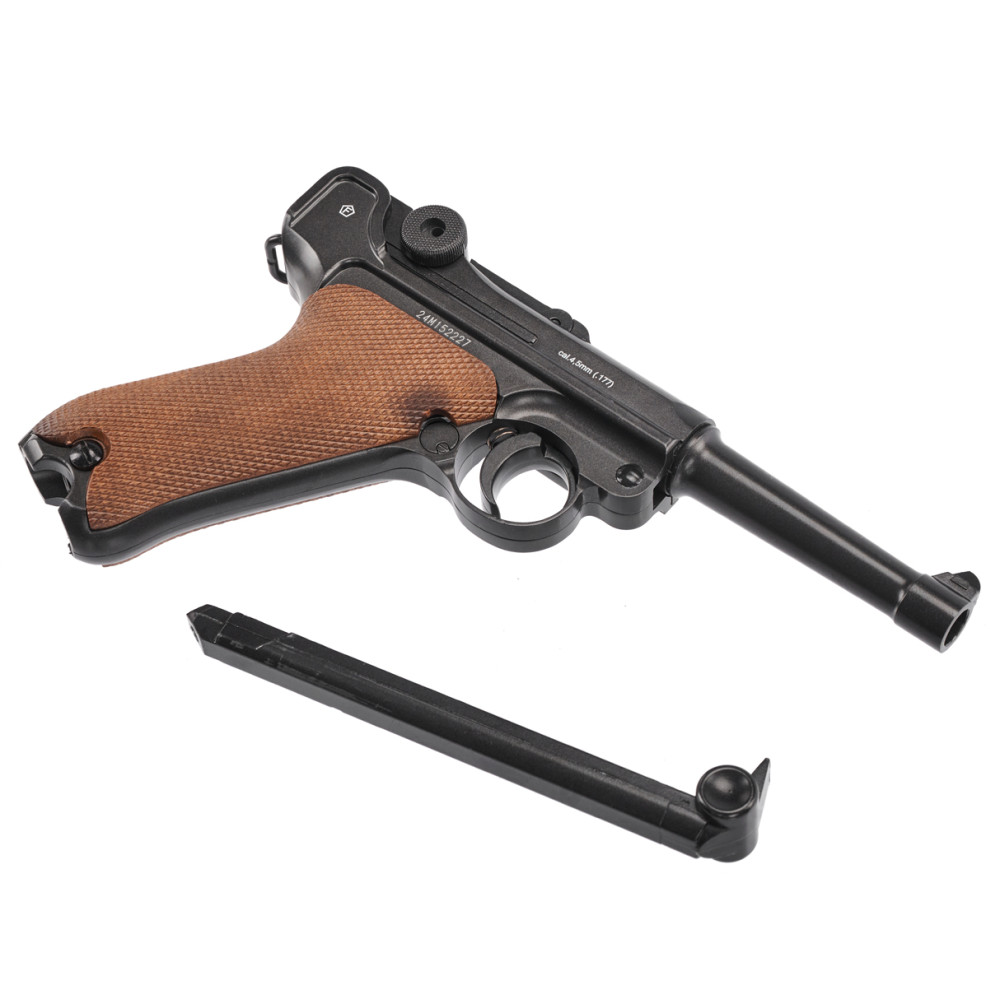 Пневматический пистолет Borner P 08 Blowback (Борнер П 08 Парабеллум)