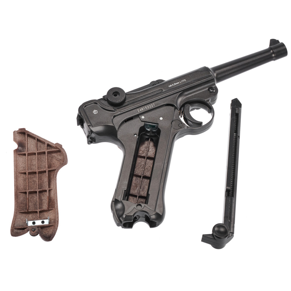 Пневматический пистолет Borner P 08 Blowback (Борнер П 08 Парабеллум)