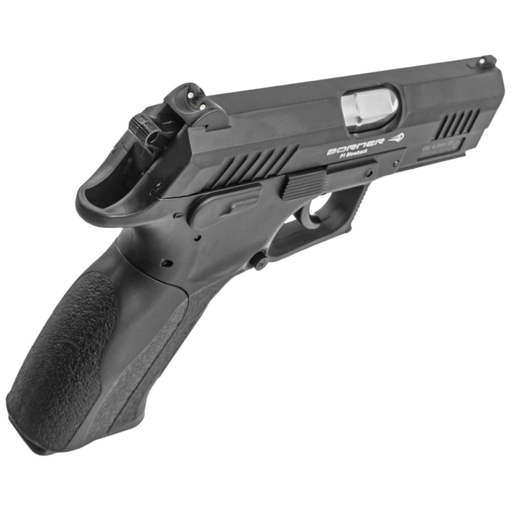 Пневматический пистолет Borner P1 Blowback (Борнер Р1 копия Grand Power с металлическим затвором и Blowback)