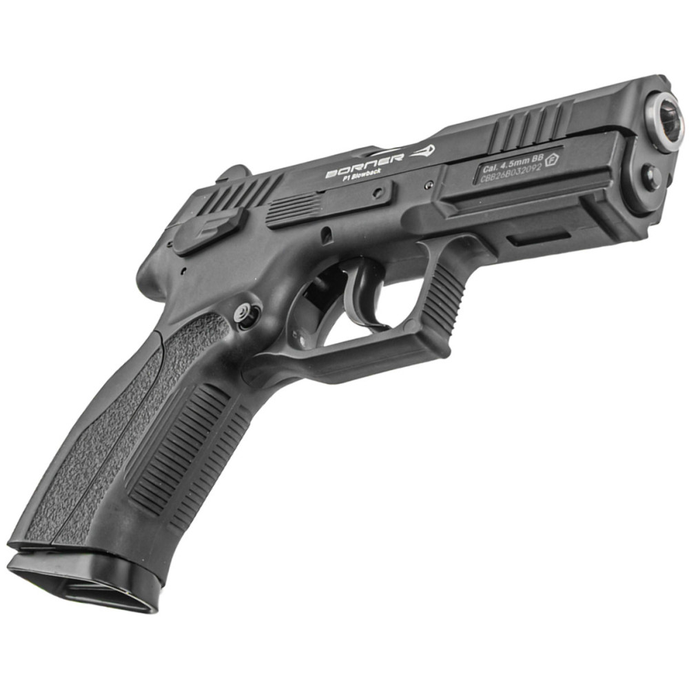 Пневматический пистолет Borner P1 Blowback (Борнер Р1 копия Grand Power с металлическим затвором и Blowback)