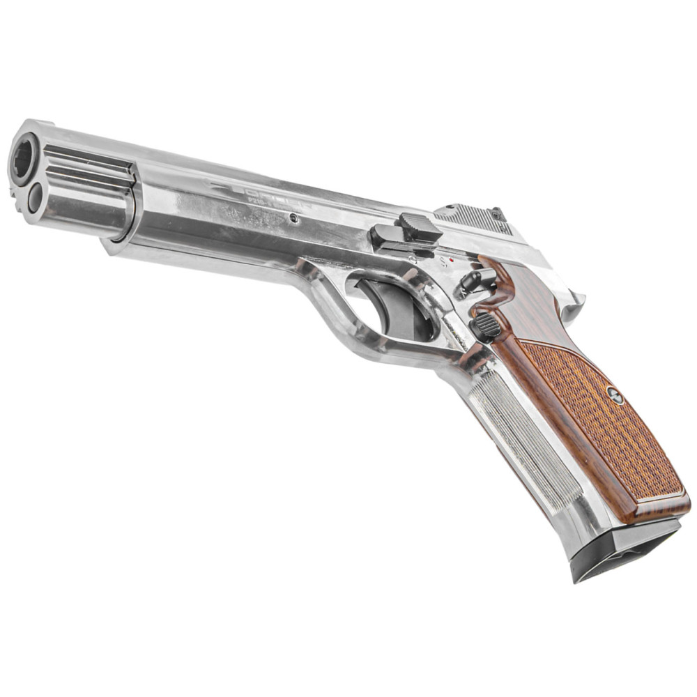 Пневматичний пістолет Borner P210 Blowback Silver (Борнер Р210 хромована копія Sig Sauer P210 з регульованим прицілом)