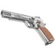 Пневматичний пістолет Borner P210 Blowback Silver (Борнер Р210 хромована копія Sig Sauer P210 з регульованим прицілом)