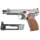 Пневматичний пістолет Borner P210 Blowback Silver (Борнер Р210 хромована копія Sig Sauer P210 з регульованим прицілом)