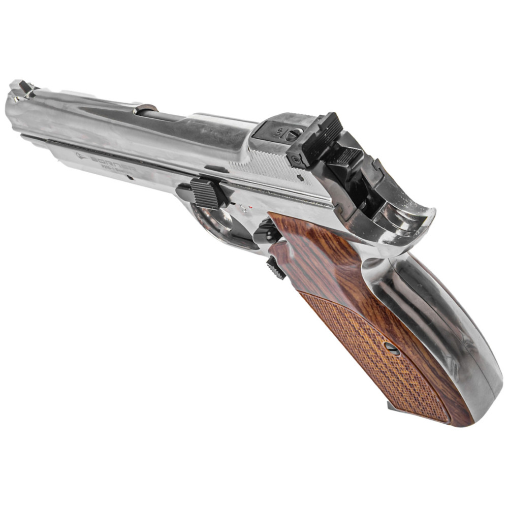 Пневматичний пістолет Borner P210 Blowback Silver (Борнер Р210 хромована копія Sig Sauer P210 з регульованим прицілом)