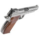 Пневматичний пістолет Borner P210 Blowback Silver (Борнер Р210 хромована копія Sig Sauer P210 з регульованим прицілом)