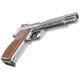 Пневматичний пістолет Borner P210 Blowback Silver (Борнер Р210 хромована копія Sig Sauer P210 з регульованим прицілом)