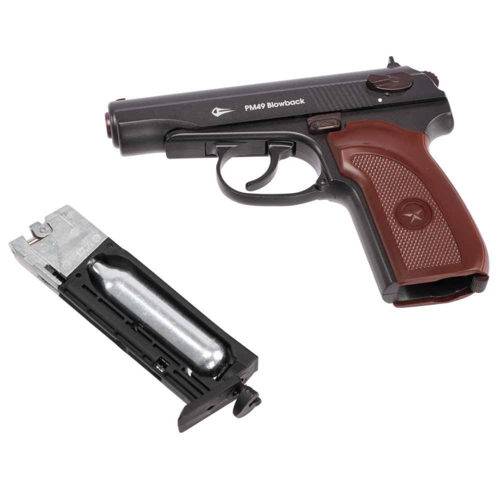 Пневматический пистолет Borner PM49 Blowback (Борнер ПМ 49 Блоубек)