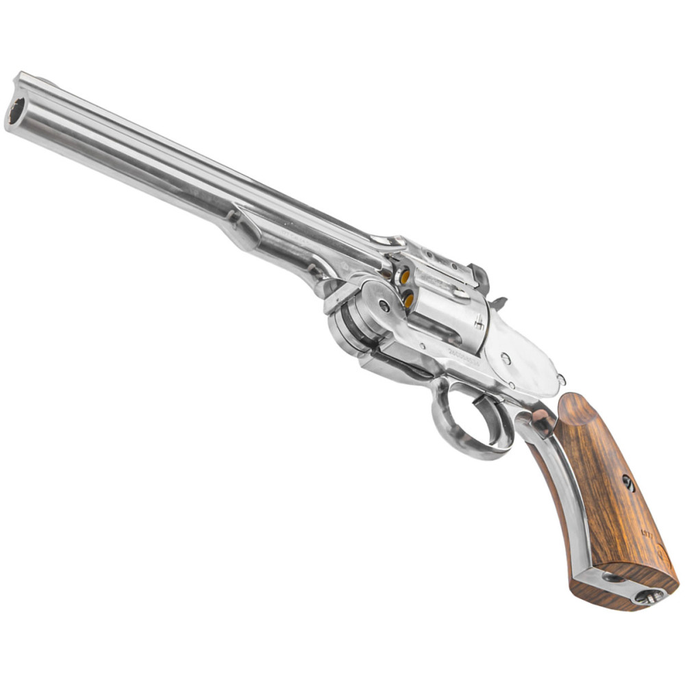 Пневматичний револьвер Borner Schofield Silver (Борнер Шофілд хромована копія Smith & Wesson Model 3)