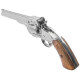 Пневматичний револьвер Borner Schofield Silver (Борнер Шофілд хромована копія Smith & Wesson Model 3)