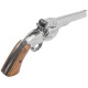Пневматичний револьвер Borner Schofield Silver (Борнер Шофілд хромована копія Smith & Wesson Model 3)
