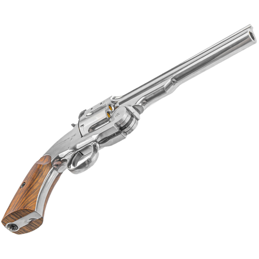 Пневматичний револьвер Borner Schofield Silver (Борнер Шофілд хромована копія Smith & Wesson Model 3)