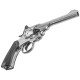 Пневматический револьвер Borner WS Silver (Борнер ВС копия Webley & Scott хромированный)