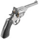 Пневматический револьвер Borner WS Silver (Борнер ВС копия Webley & Scott хромированный)