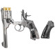 Пневматический револьвер Borner WS Silver (Борнер ВС копия Webley & Scott хромированный)