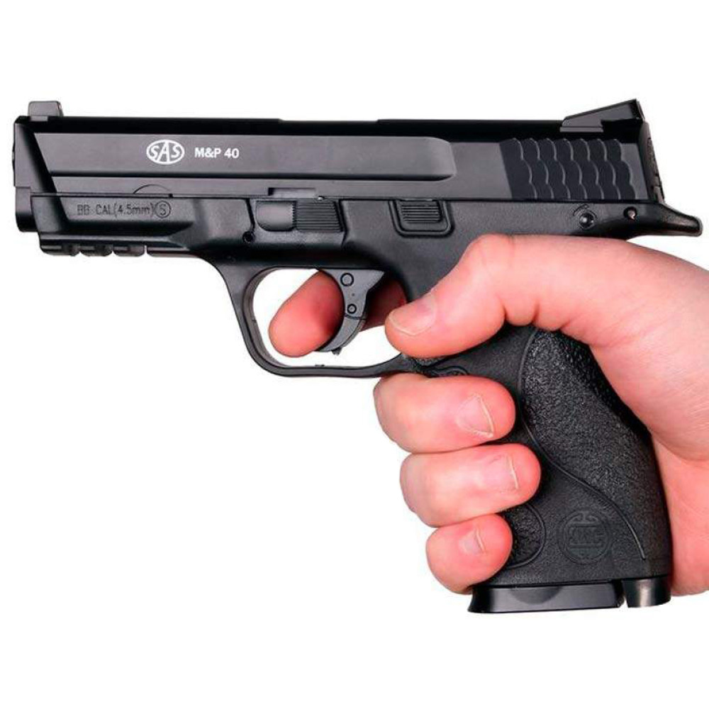 Пневматический пистолет SAS MP-40 BB plastic (САС МП-40 ББ пластик)