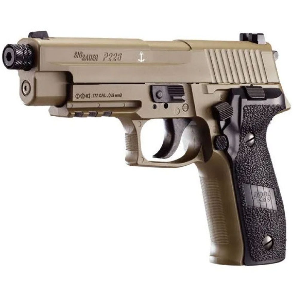 Пневматичний пістолет Sig Sauer Air P226F Blowback FDE (Зіг Зауер Ейр П226Ф Блоубек ФДЕ)