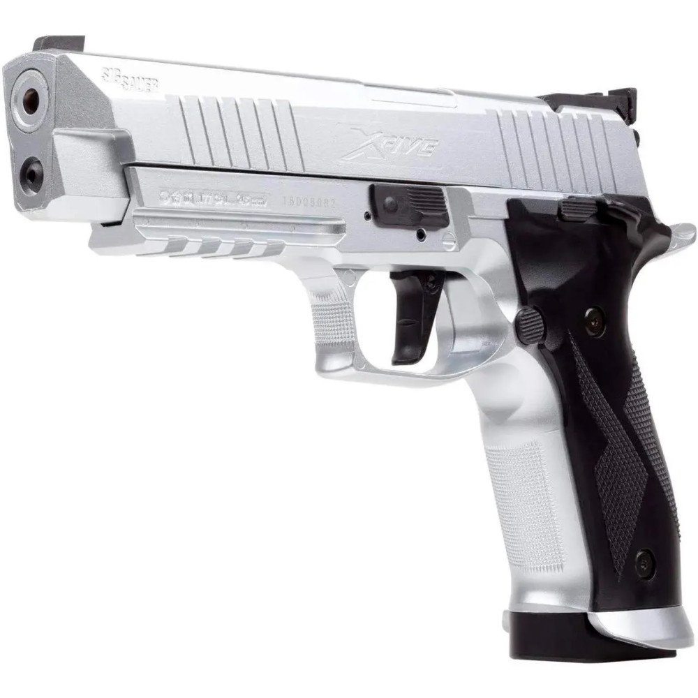 Пневматичний пістолет Sig Sauer Air X-Five Blowback Silver (Зіг Зауер Ейр Ікс-Файв Блоубек Сільвер)