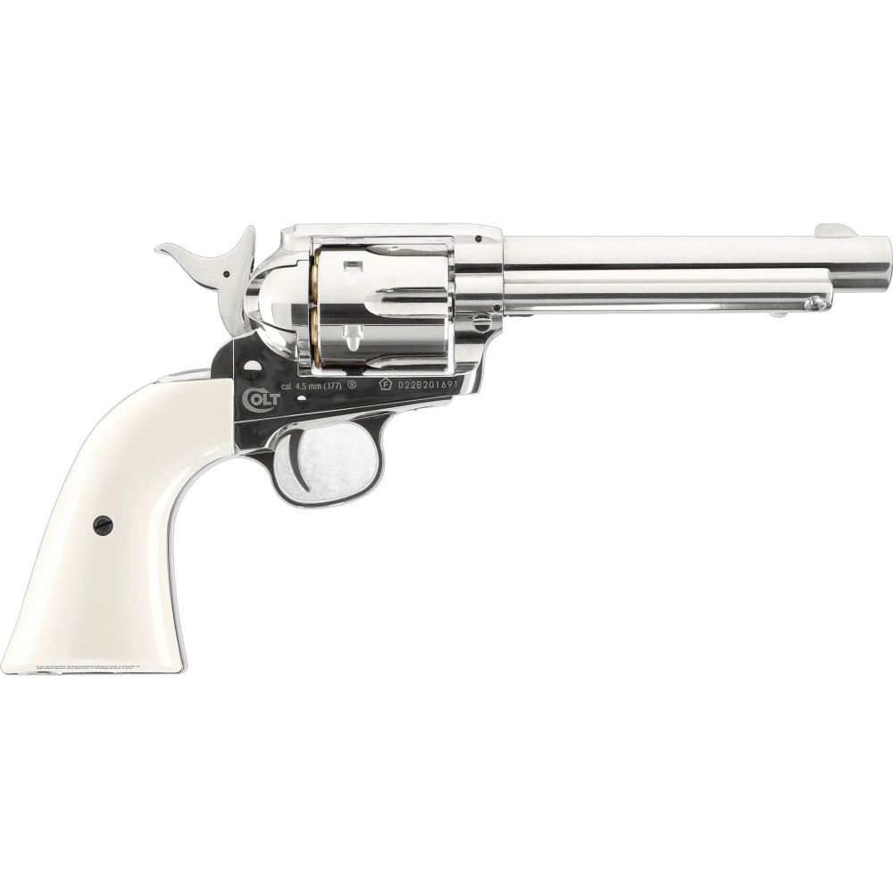 Пневматический револьвер Umarex Colt SAA .45 BB Nickel finish 5.8309 (Умарекс Кольт САА .45 ББ Никель)