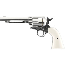 Пневматический револьвер Umarex Colt SAA .45 BB Nickel finish 5.8309