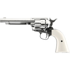 Пневматический револьвер Umarex Colt SAA .45 Pellet Nickel finish 5.8322