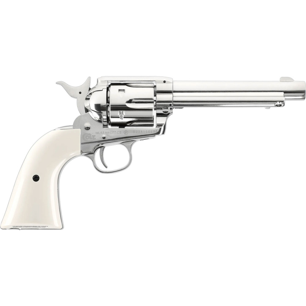 Пневматический револьвер Umarex Colt SAA .45 Pellet Nickel finish 5.8322 (Умарекс Кольт САА .45 Пеллет Никель)