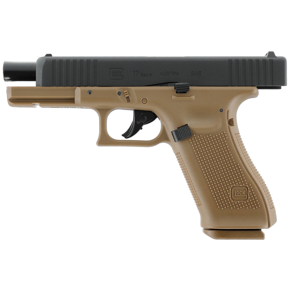 Пневматичний пістолет Umarex Glock 17 Gen 5 Blowback 5.8470 (Умарекс Глок 17 Ген 5 Блоубек хакі)