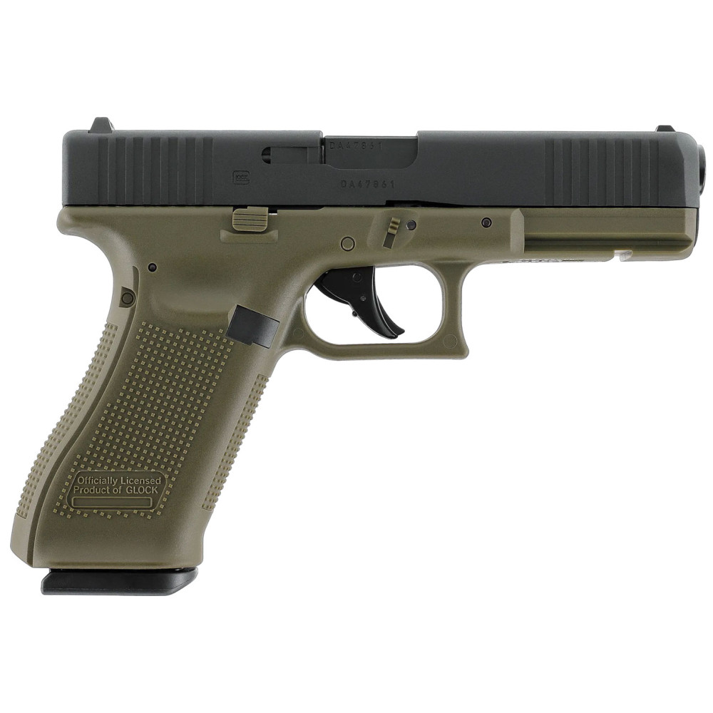 Пневматический пистолет Umarex Glock 17 Gen 5 Blowback 5.8471 (Умарекс Глок 17 Ген 5 Блоубек зеленый)
