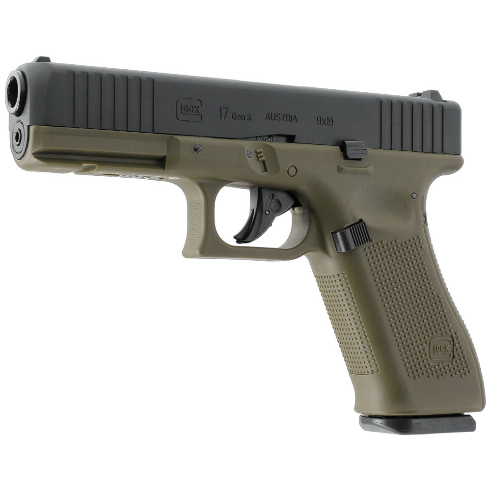 Пневматический пистолет Umarex Glock 17 Gen 5 Blowback 5.8471 (Умарекс Глок 17 Ген 5 Блоубек зеленый)