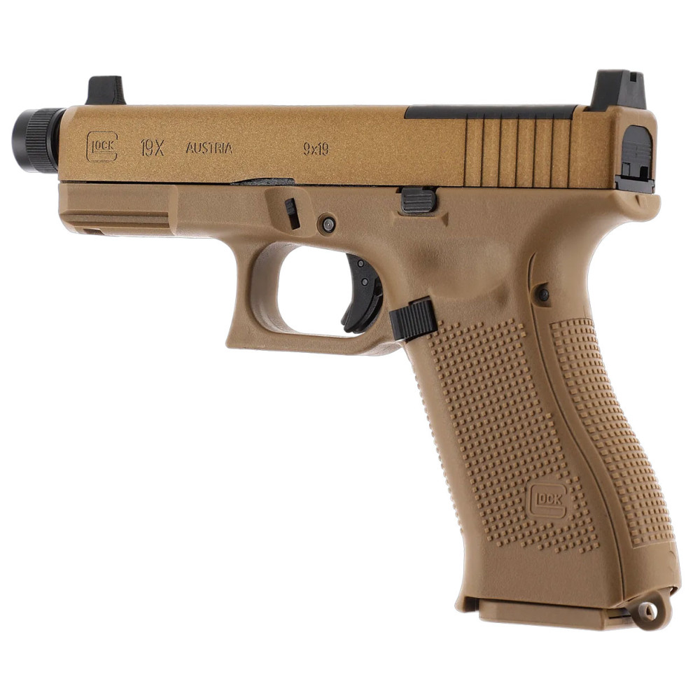 Пневматичний пістолет Umarex Glock 19X MOS Blowback 5.8462 (Умарекс Глок 19Х МОС Блоубек пісочний)