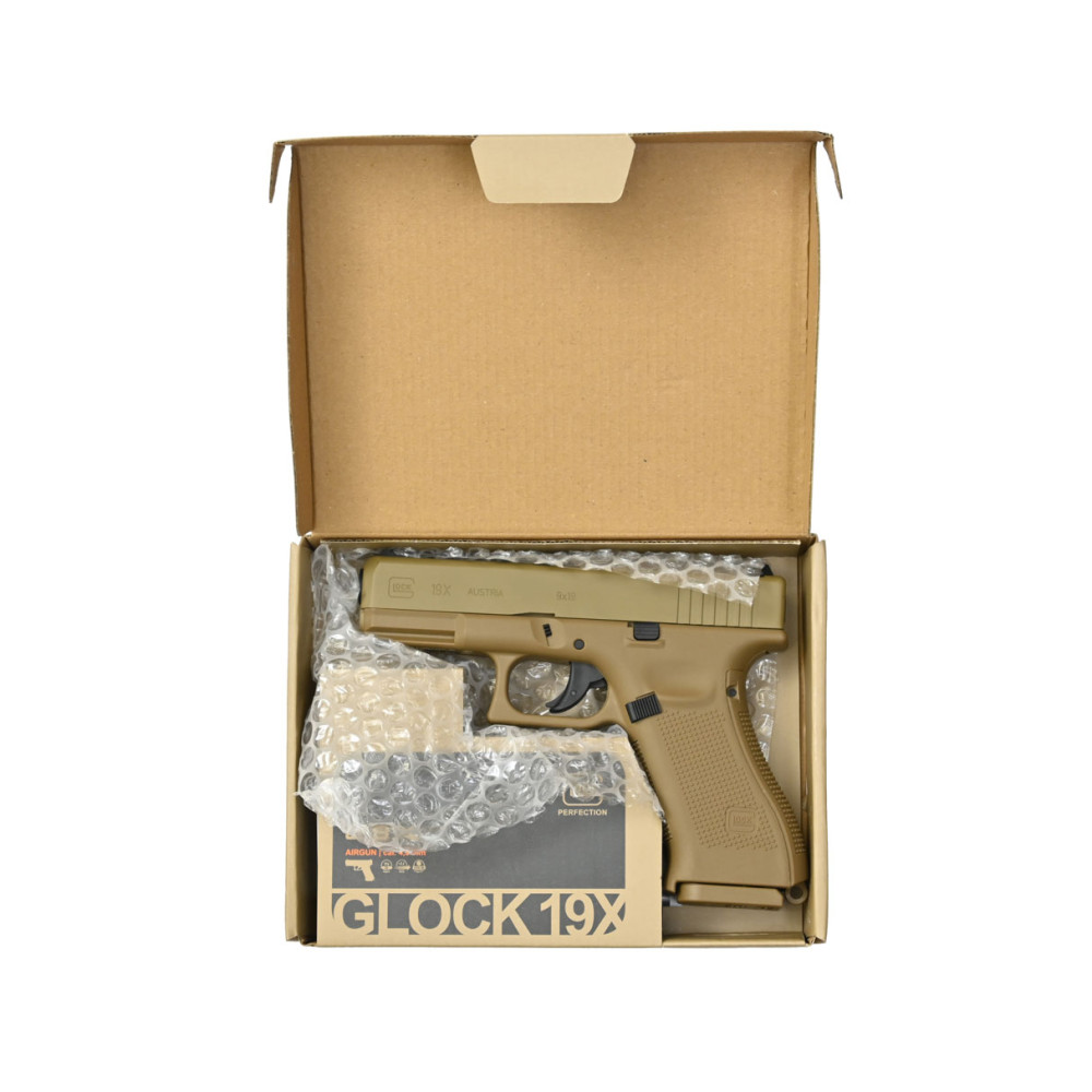 Пневматический пистолет Umarex Glock 19X Tan 5.8368 (Умарекс Глок 19Х песочный)