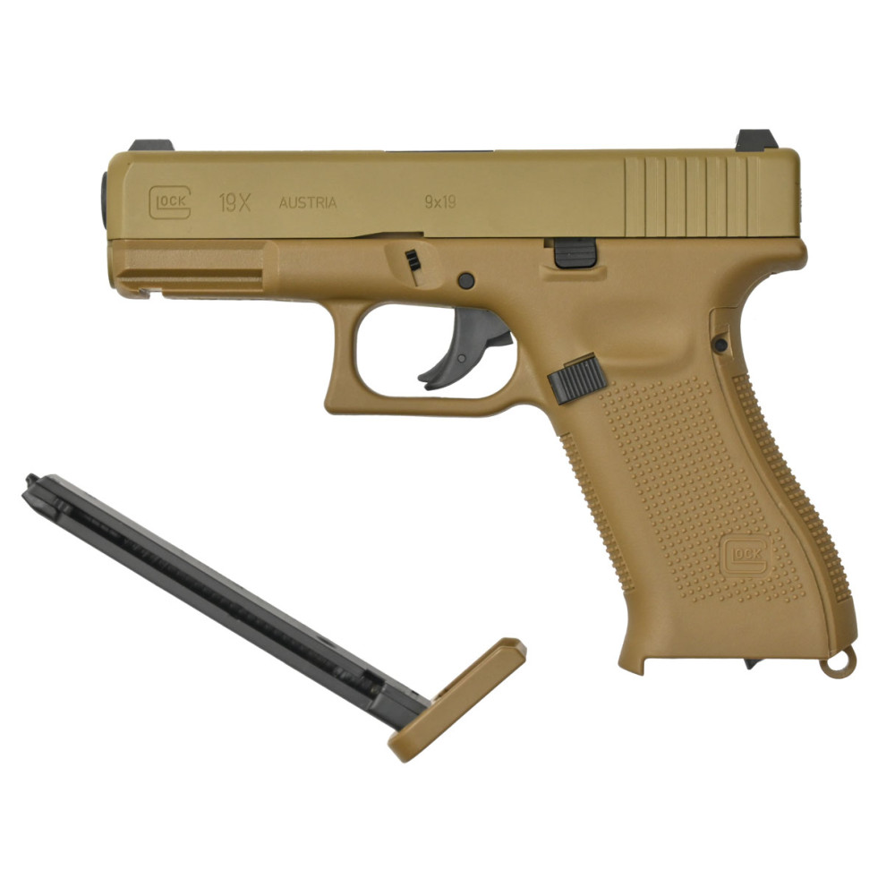Пневматический пистолет Umarex Glock 19X Tan 5.8368 (Умарекс Глок 19Х песочный)