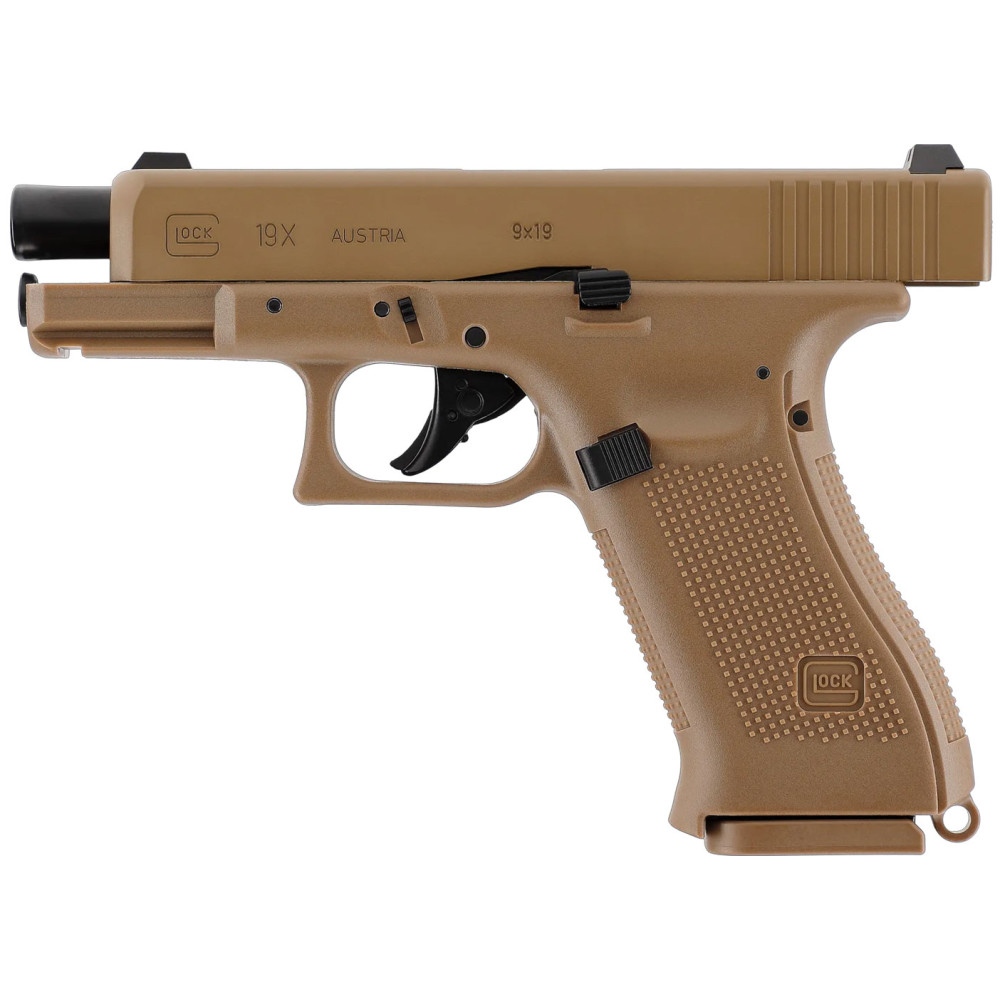 Пневматичний пістолет Umarex Glock 19X Tan Blowback 5.8367 (Умарекс Глок 19Х Блоубек пісочний)