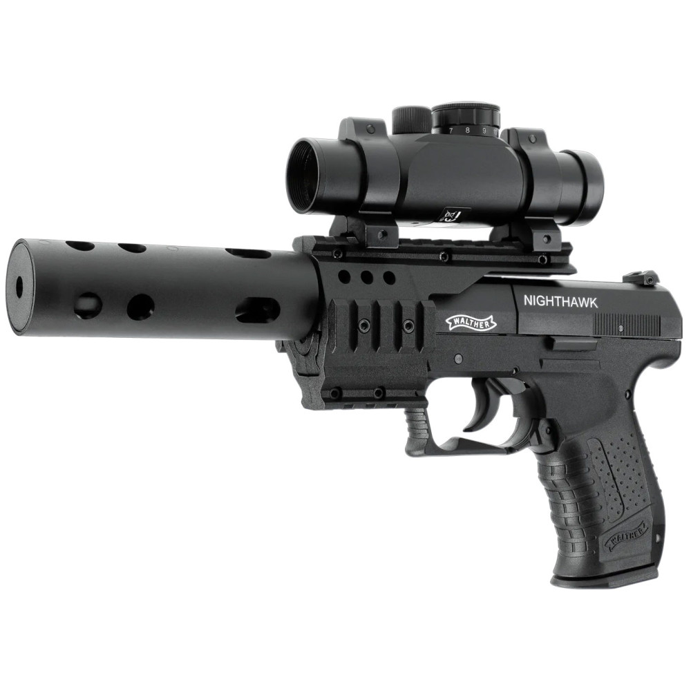 Пневматический пистолет Umarex Walther NightHawk 412.02.30 (Умарекс Вальтер Найтхок)