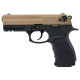 Стартовый пистолет Aksa Arms AK15 CC-02 Black-Tan (Акса Армс АК15 СС-02 черно-песочный)