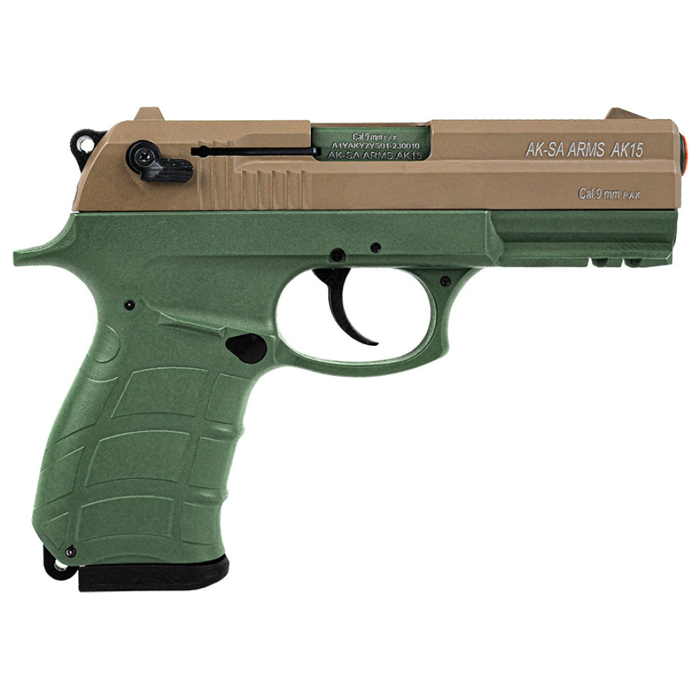 Стартовий пістолет Aksa Arms AK15 CC-05 Green-Tan (Акса Армс АК15 СС-05 зелено-пісочний)